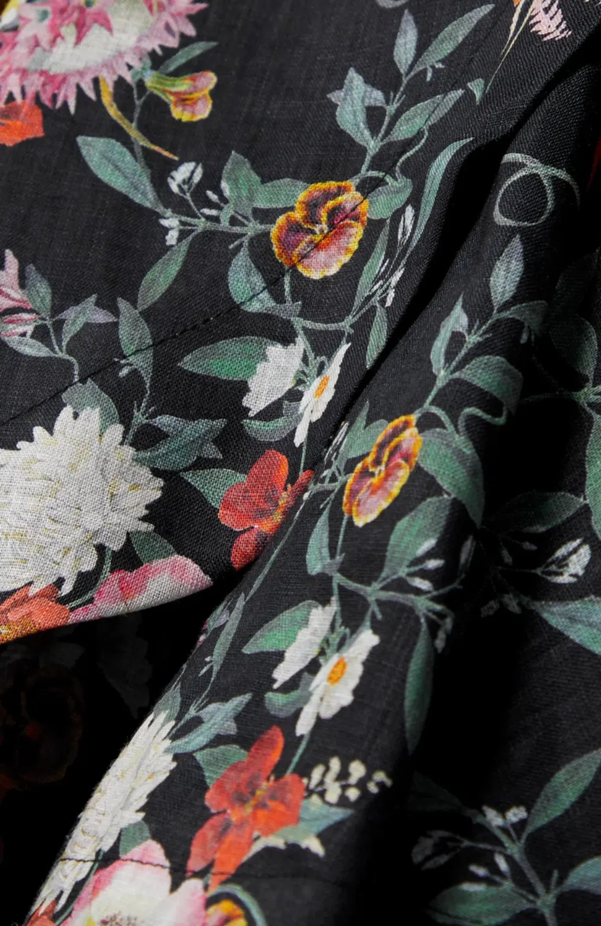 Zimmermann Mini Wrap Dress Elka Vine Black Print Size 1 / AU 10 - Image 3