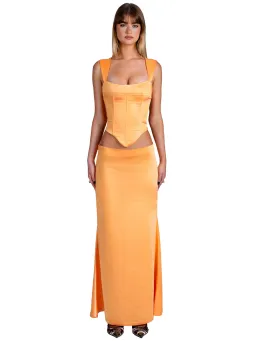 I am Delilah Valerie Corset & Maxi Skirt Sherbet Size S / AU 8 for rent on The Volte - image 1