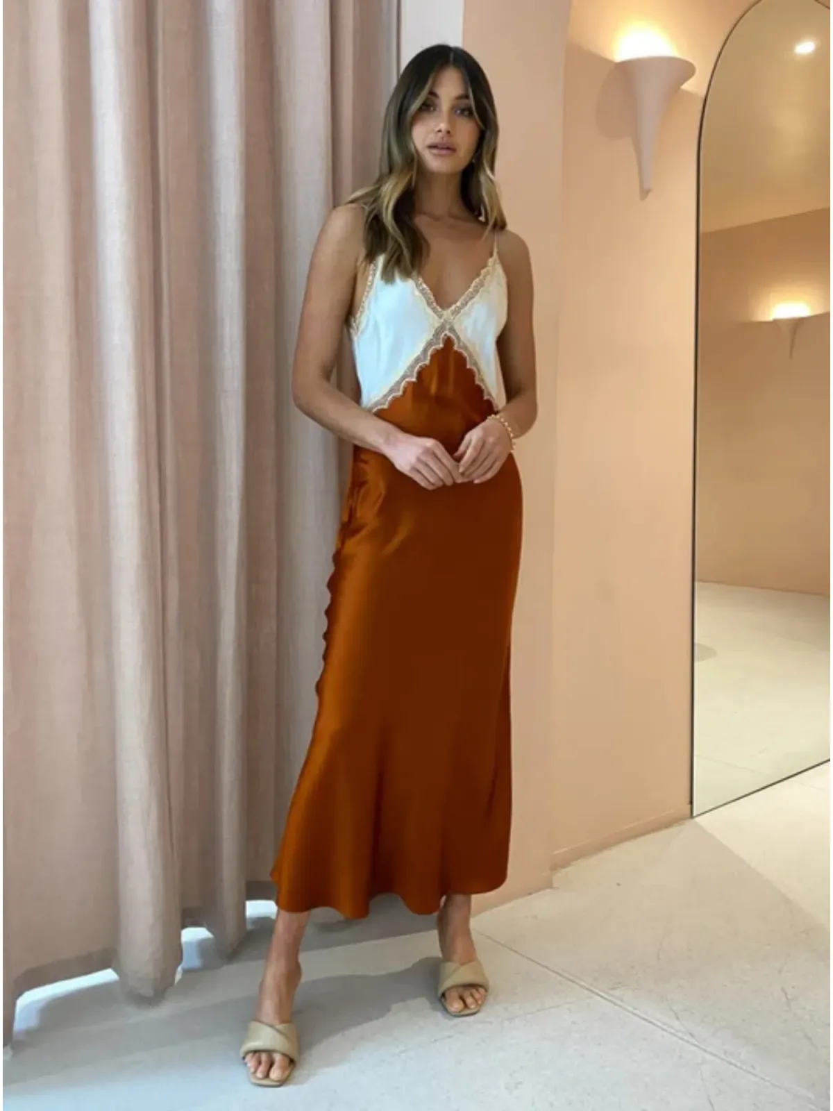 Ginia Sadie Dress Breeze/Picante Size AU 6 - Image 2