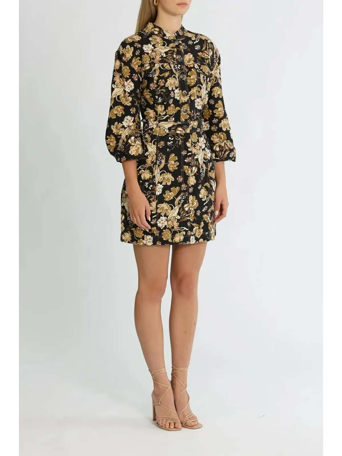 Shona Joy Palermo Panelled Mini Dress in Multi Size AU 14 - Image 2