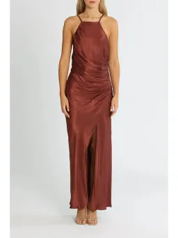Shona Joy Thalia Bias Midi Dress in Sangria Size AU 10 for rent on The Volte - image 1