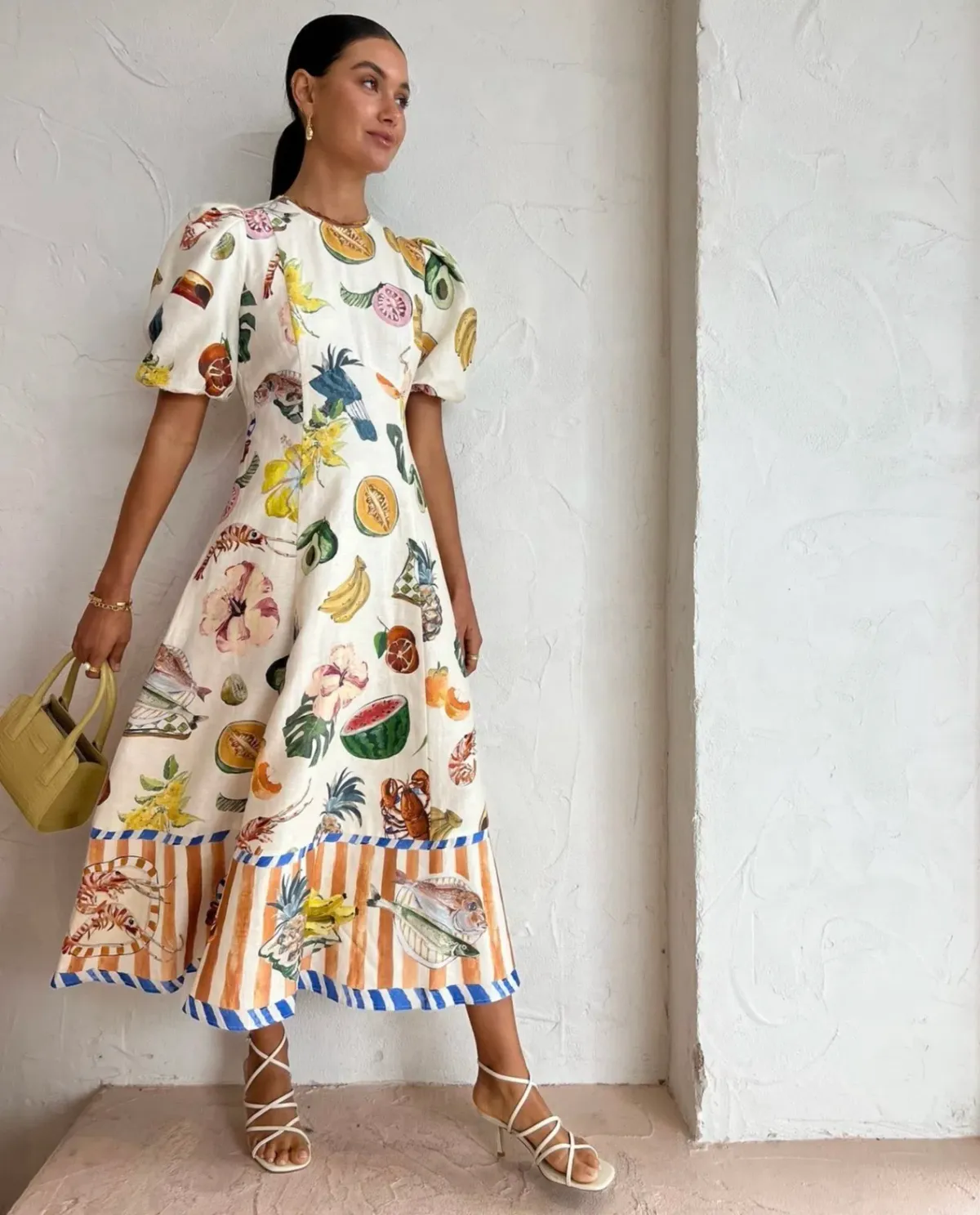 Alemais Theo Midi Dress Print Size AU 10 - Image 2