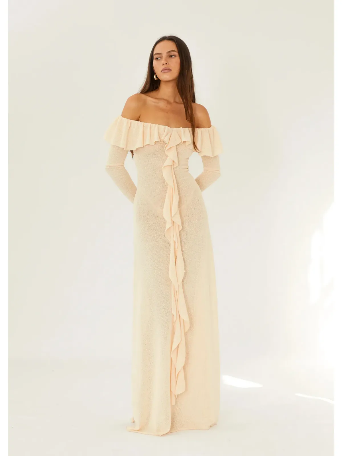 Arcina Ori Mila Dress In Beige Size S / AU 8 - Image 2