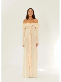 Arcina Ori Mila Dress In Beige Size S / AU 8 for rent on The Volte - image 1