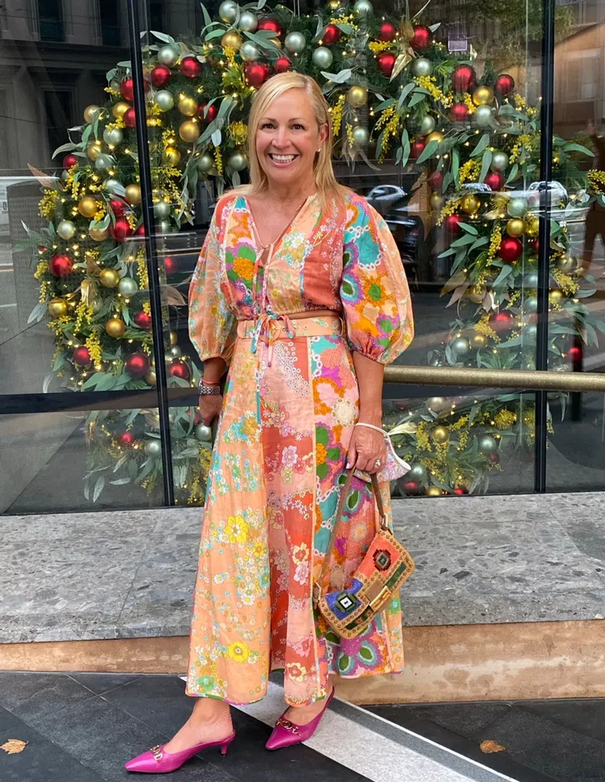 Zimmermann Lola Panelled Crop Top Size 1/Au 10 and Skirt Size 0/Au 8 in Spliced Floral - Image 2