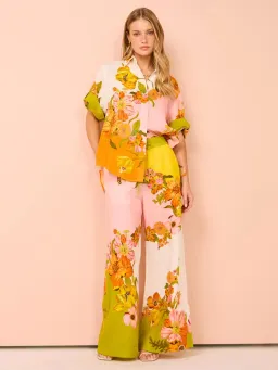 Alemais Silas  Shirt Size 12 and Pants Size 12 - 14 Set Multi/Print for rent on The Volte - image 1