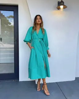 Sheike Piper Dress in Green Size 14 for rent on The Volte - image 1