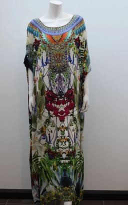 Camilla Exotic Hypnotic Round Neck Kaftan Size 10 for rent on The Volte - image 1