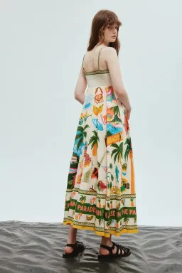 Alemais Paradiso Sundress Multi Print Size Au 10 for rent on The Volte - image 2