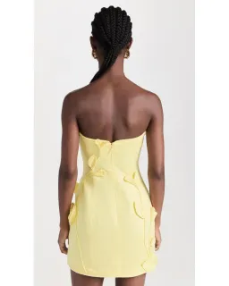 Zimmermann Matchmaker Rose Mini Dress Yellow Size 1/ AU 10 for rent on The Volte - image 3