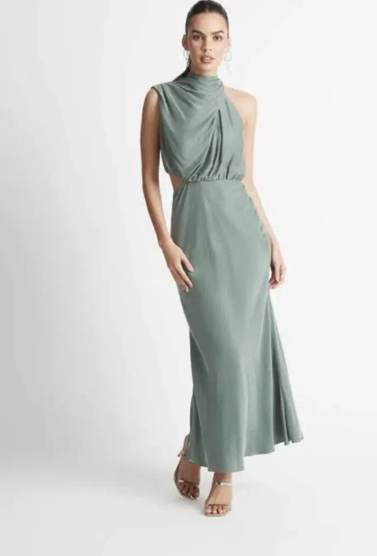 Sheike Park Ave Dress in Sage Size 16 - Image 3