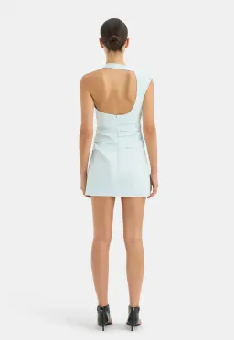 Sir The Label Azul Gathered Mini Dress Ice Blue Size 1/ AU 8 for rent on The Volte - image 3