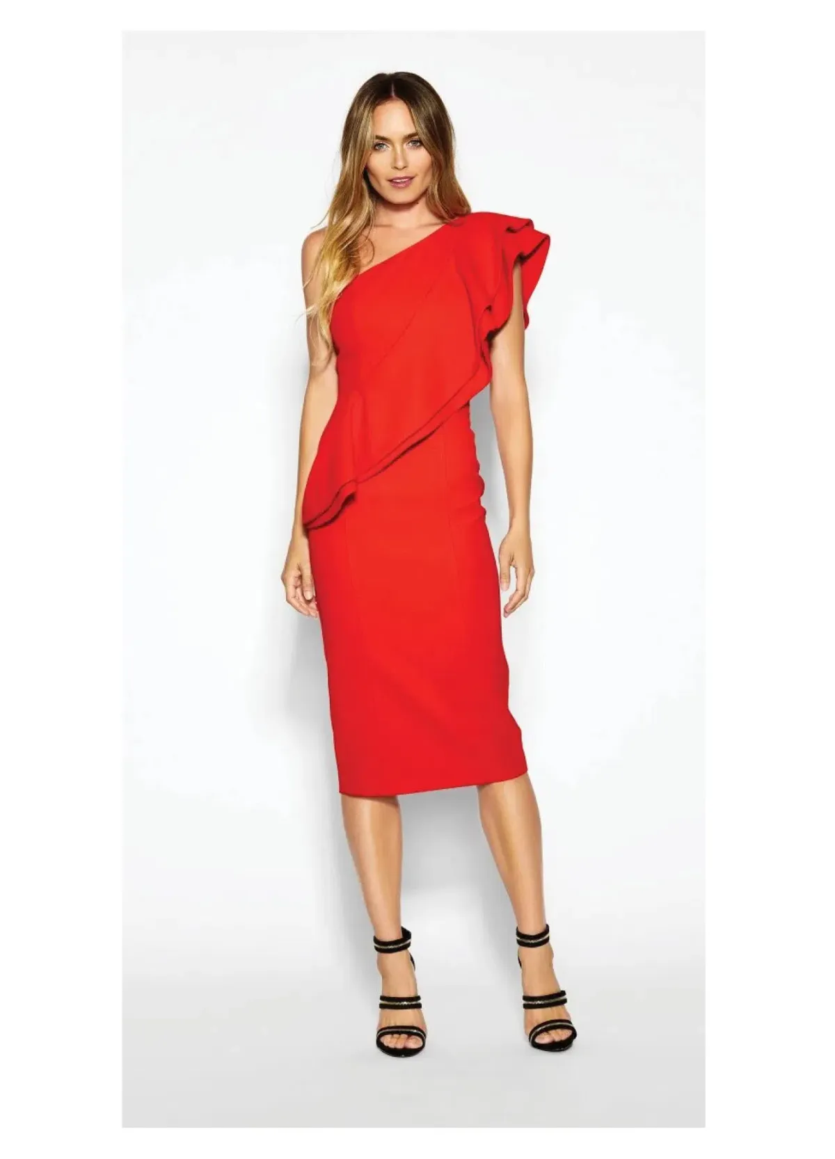 Sheike Freefall Dress Red Size 16 - Image 1