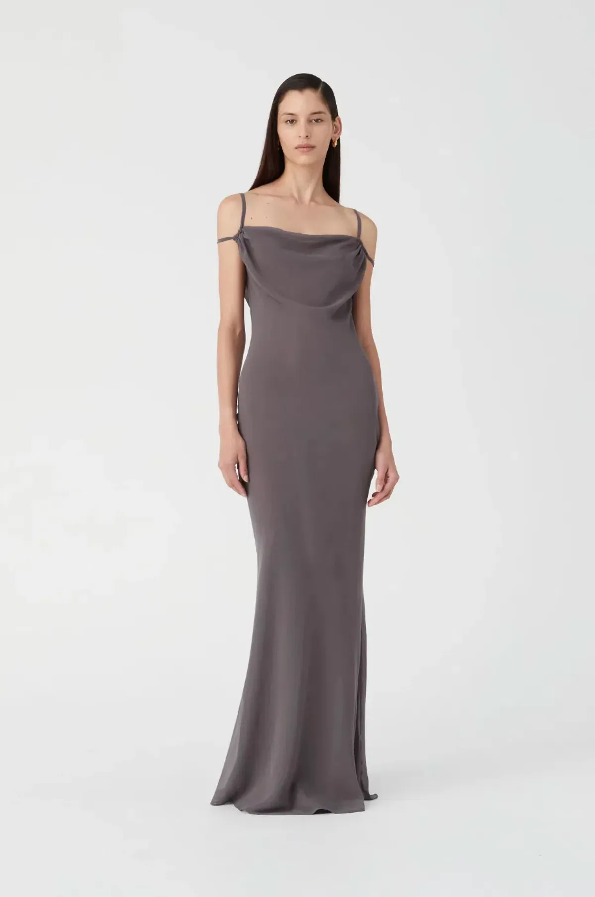 Misha Olivette Maxi Dress Grey - Image 2