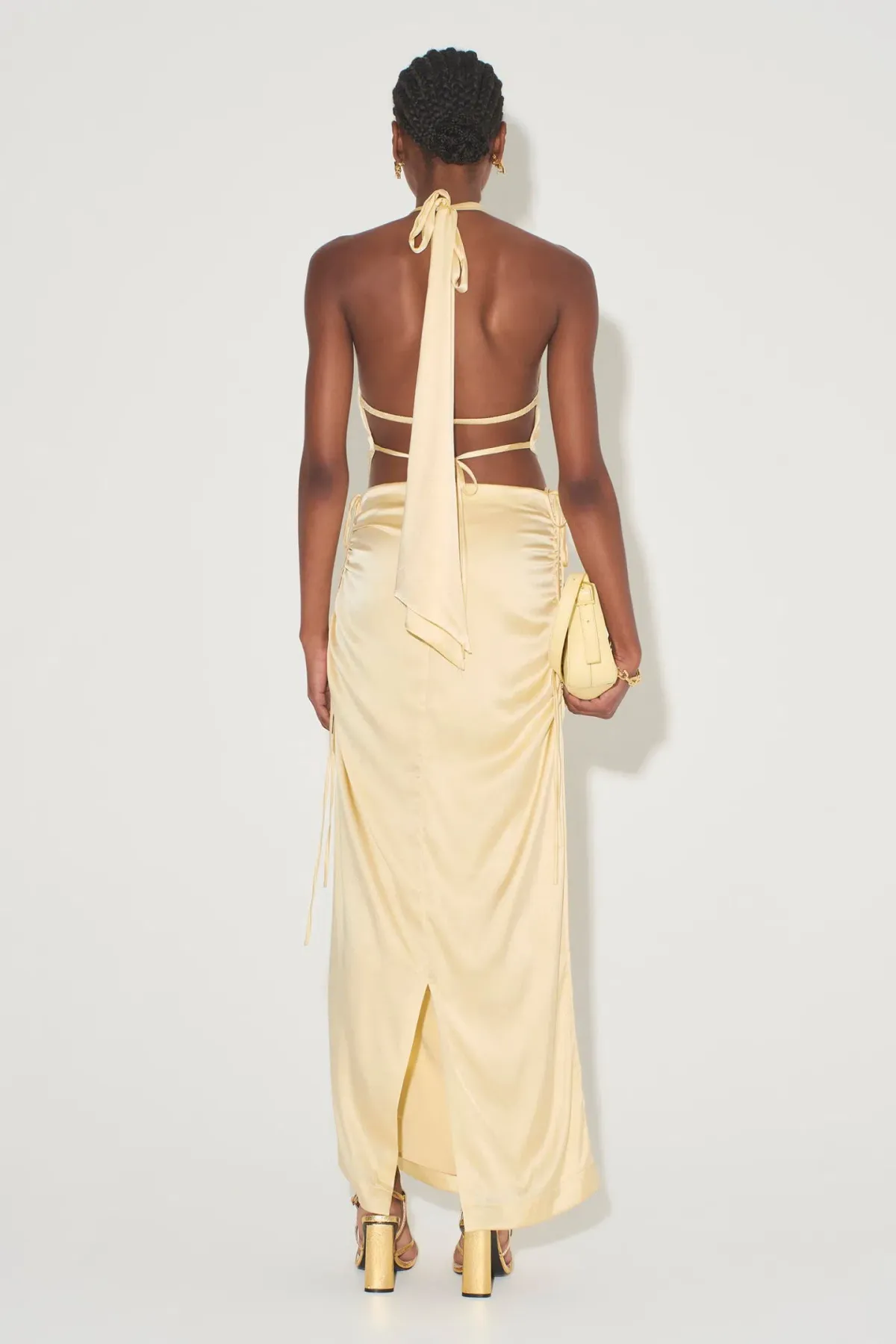 Hansen and Gratel Ives Halter Top Lemon Size 6 - Image 2