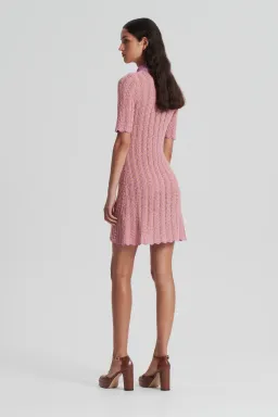 Scanlan Theodore Knit Shirt Dress Pink Size XS/ AU 8 for rent on The Volte - image 7