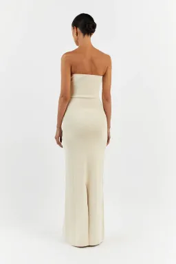 Dissh Veronica Bandeau Maxi Dress Butter Size M / AU 10 for rent on The Volte - image 3