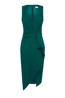 Sheike Park Ave Midi Dress Green Size 16 for rent on The Volte - image 2