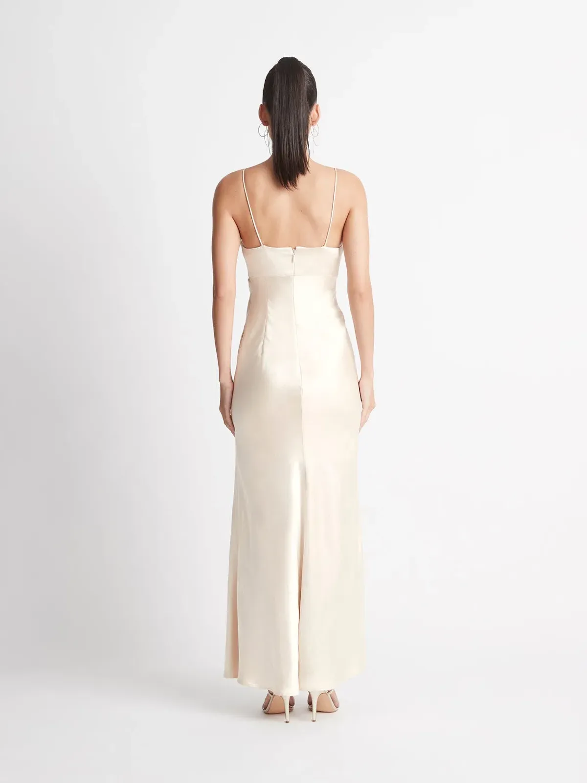 Sheike Bella Dress in Oyster Size 16 - Image 4