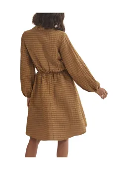 Country Road Puff Sleeve Mini Dress Brown Size 10 for rent on The Volte - image 4