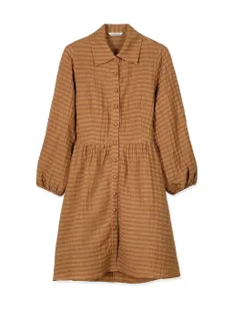 Country Road Puff Sleeve Mini Dress Brown Size 10 for rent on The Volte - image 5