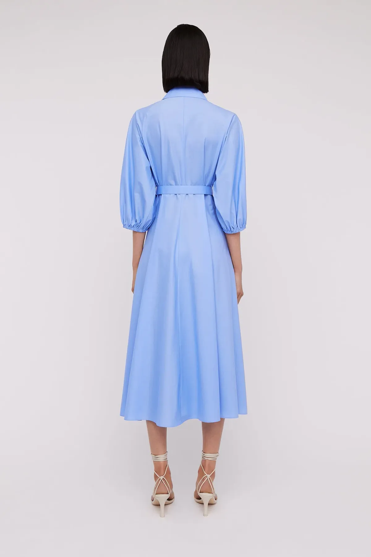 Scanlan Theodore Parachute Shirt Dress in Blue Size 10 - Image 3