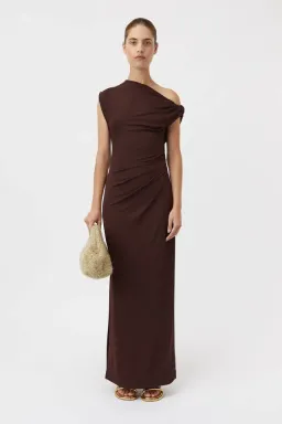 Camilla and Marc Annalise Maxi Dress Brown Size 8 for rent on The Volte - image 1