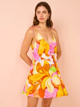 Kinney the Label Mara Mini Dress Multi Floral Size 8 for rent on The Volte - image 3