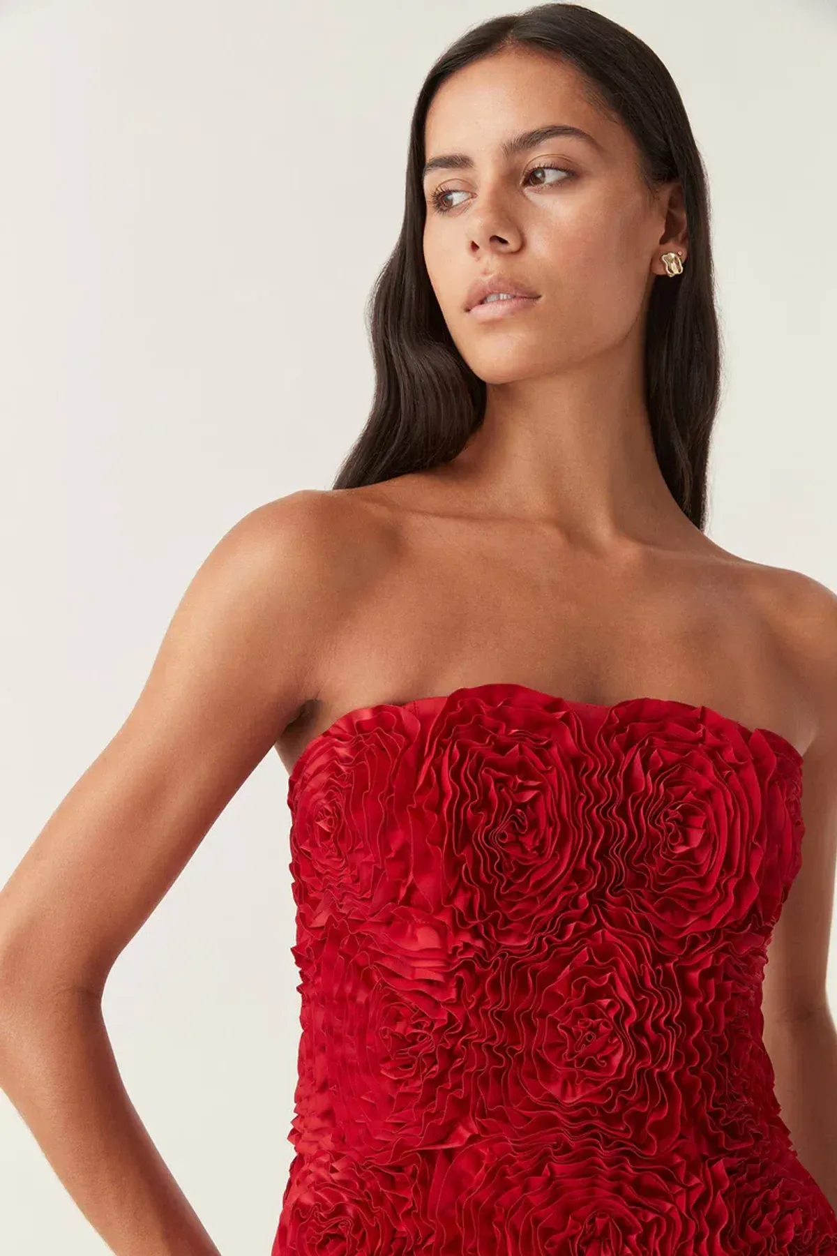 Aje Gazer Rosette Mini Dress Scarlet Red Size AU 8 - Image 2