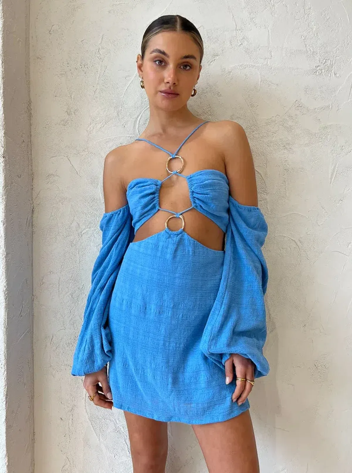 Rumer the Label Amoura Mini Dress Blue Size S / AU 8 - Image 2