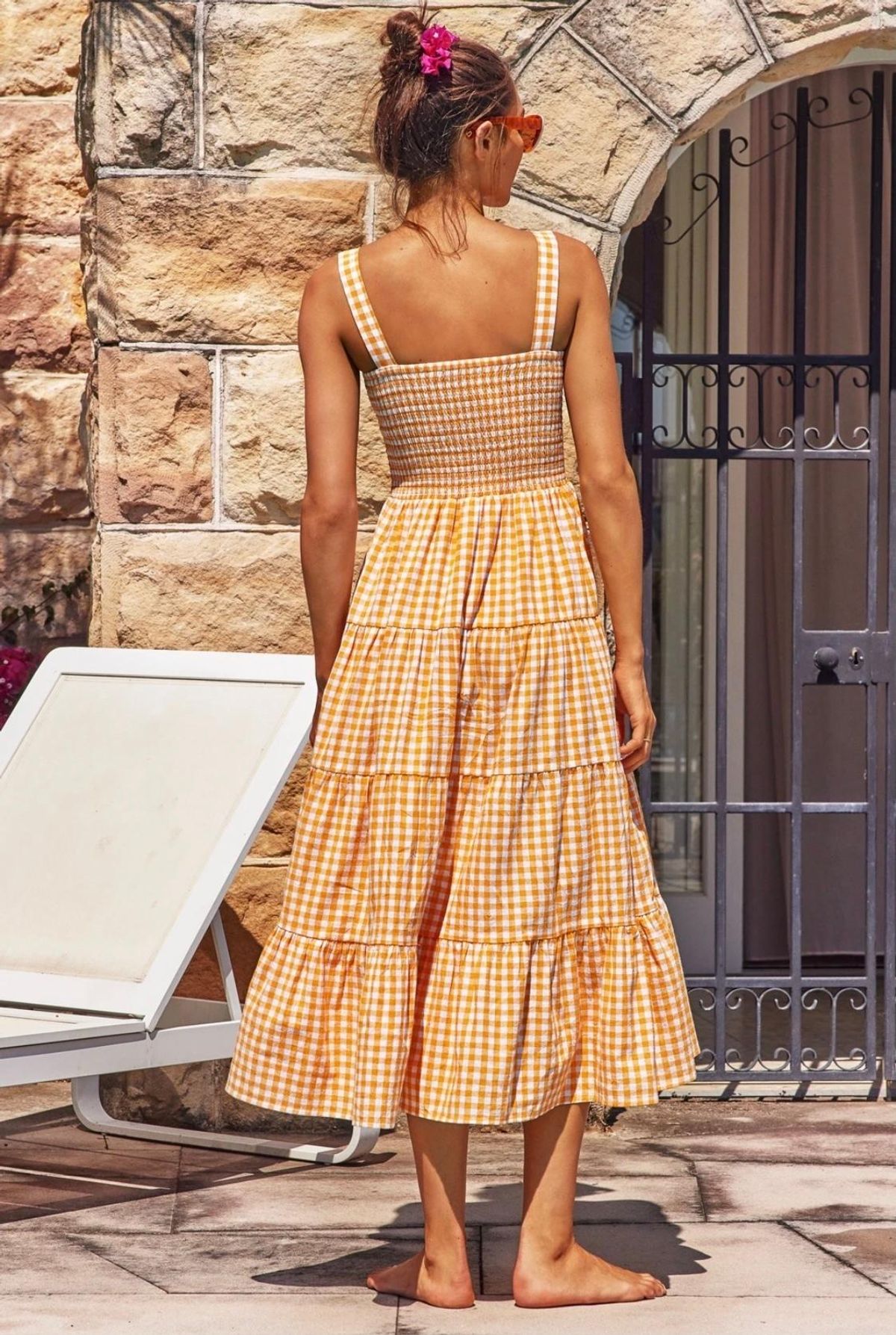 Savannah Dress (apricot) - Image 4