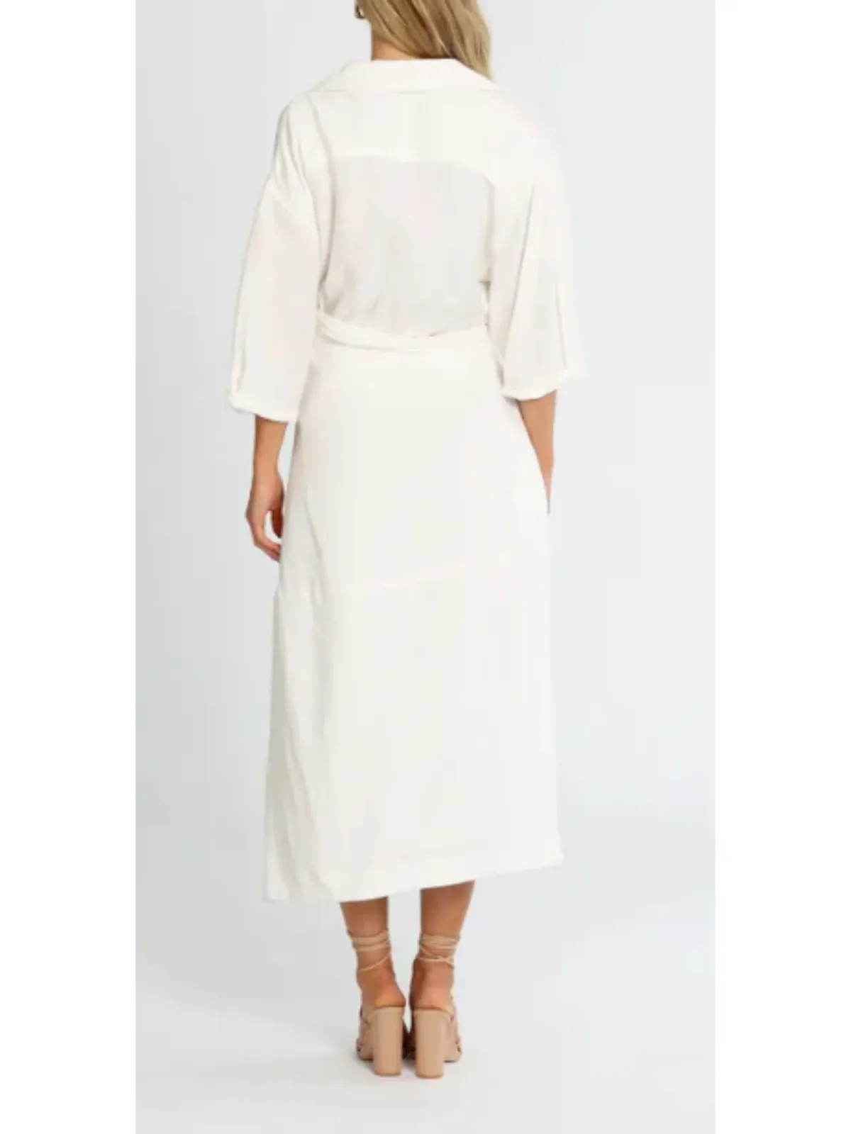 Camilla and Marc Marina Midi Dress in White Size AU 12  - Image 3