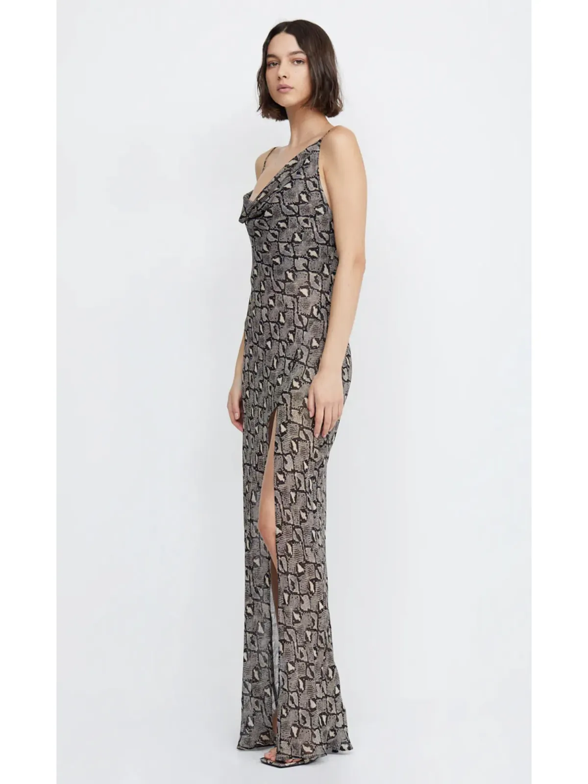 Bec & Bridge Portia Drape Dress in Python Size AU 12 - Image 2
