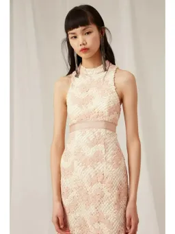 Keepsake No Air Lace Dress Pink Size AU 6  for rent on The Volte - image 2