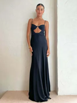 By Johnny Diandra Maxi Dress Black Size AU 6 for rent on The Volte - image 1