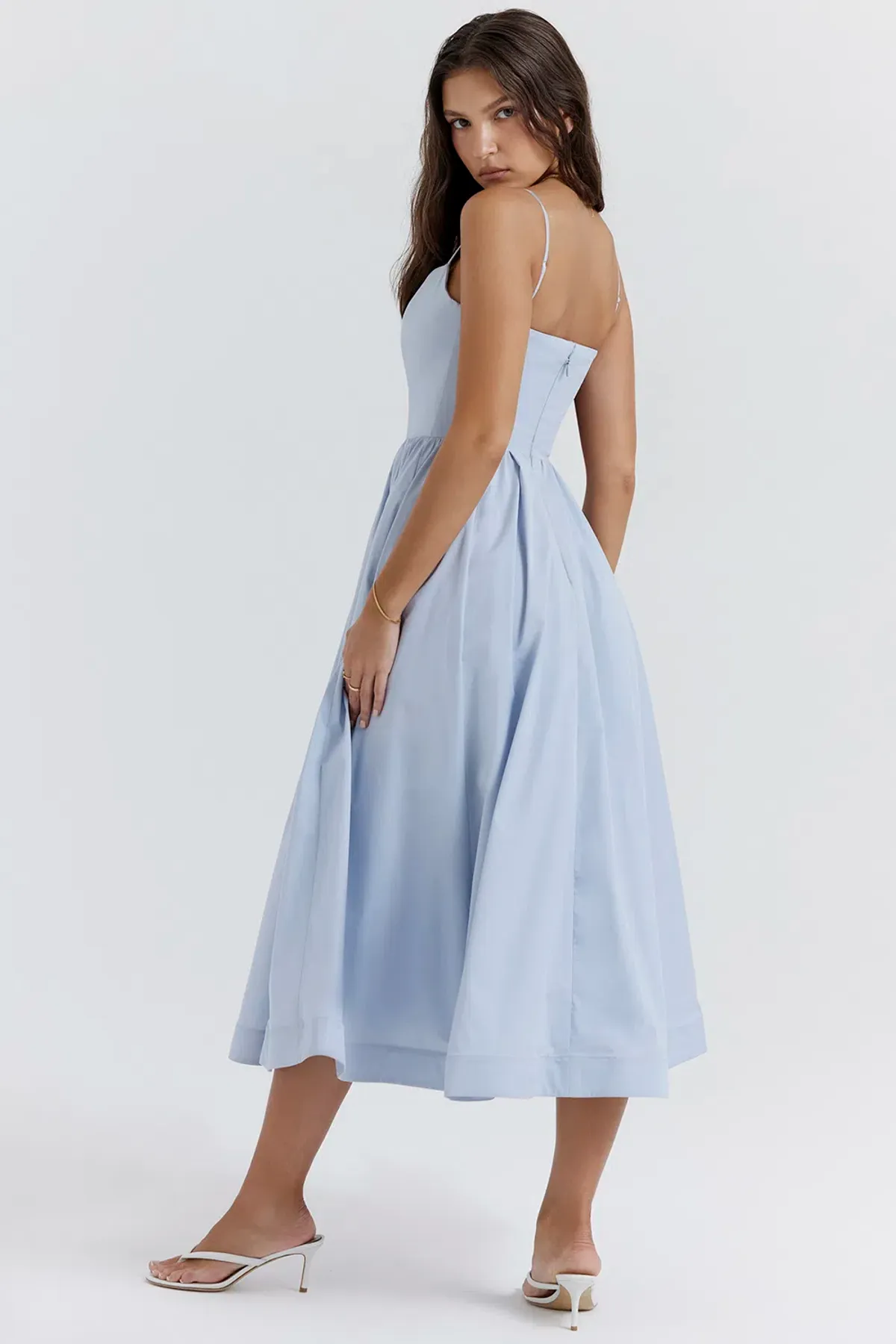 House of CB Lolita Corset Sundress Soft Blue Size XS/ AU 6 - Image 4