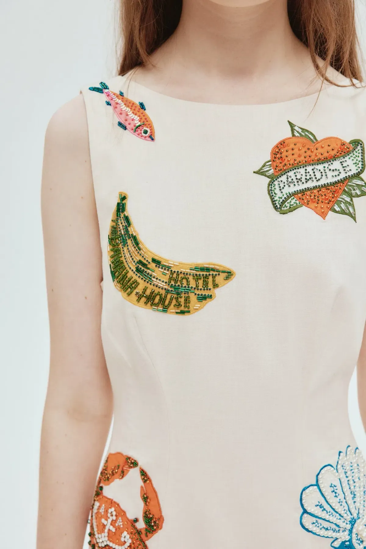 Alemais Clam Embroidered Gown Print Size 8  - Image 2