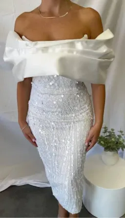 Eliya The Label Tanya Midi Dress White Size S / AU 8 for rent on The Volte - image 4