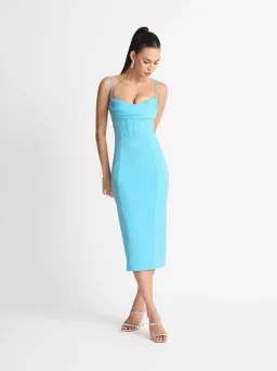 Sheike Liberty Midi Dress Sky Blue Size 8  for rent on The Volte - image 1