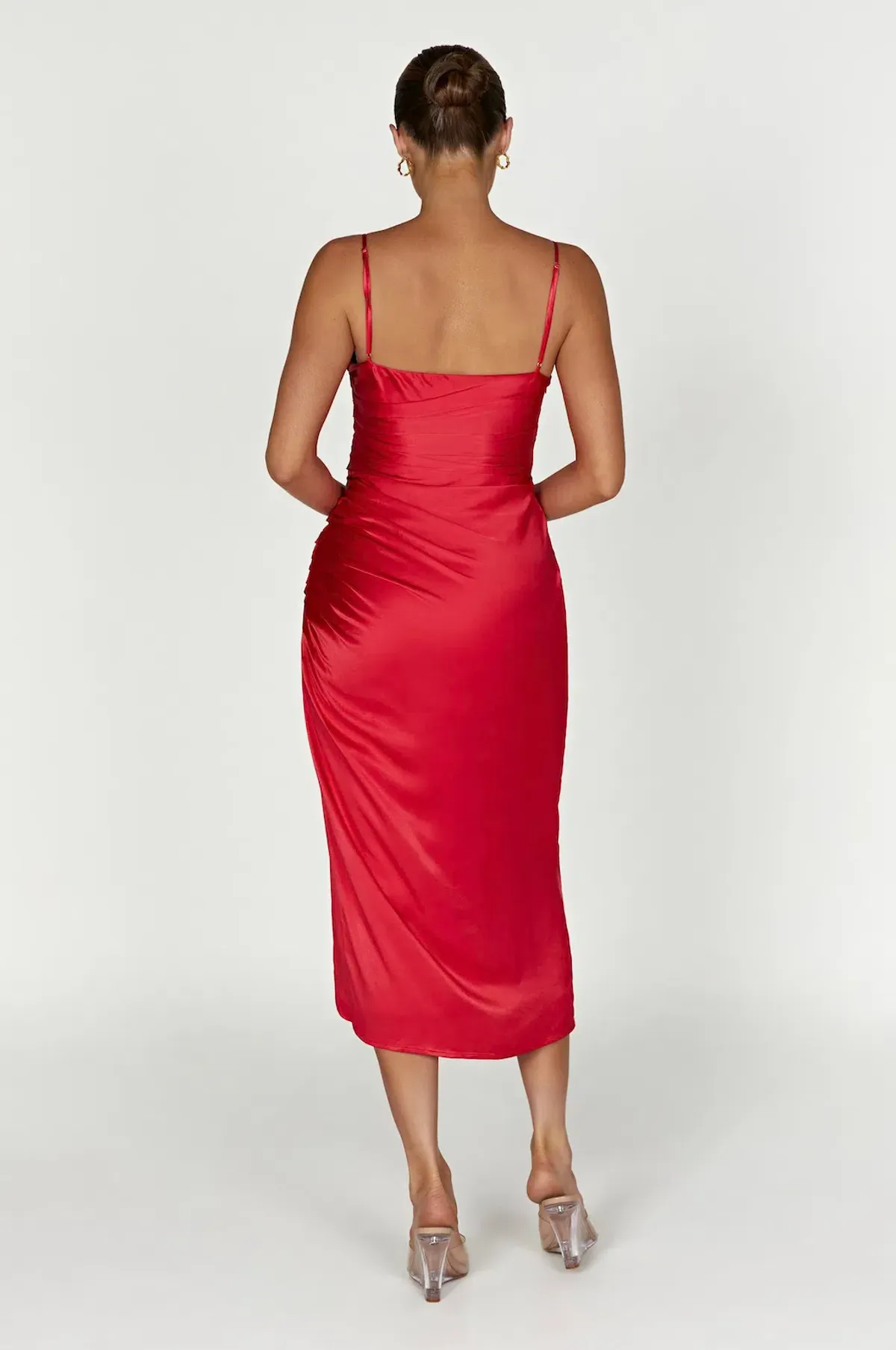 Meshki Claudette Midi Dress Red Size 8 - Image 3