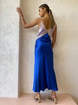 Ginia Sadie Dress in Lilac/Blue Size S / AU 8 for rent on The Volte - image 2