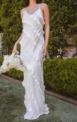 Show Me Your Mumu Romance Ruffle Dress Ivory Size XL (14 - 16) for rent on The Volte - image 3