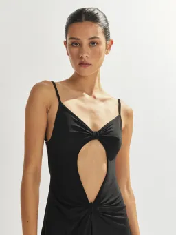 One Mile the Label Sammy Maxi Dress in Black Size AU 8 for rent on The Volte - image 2