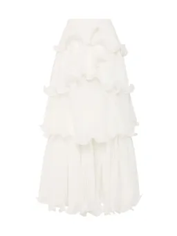 Aje Cosmos Tiered Maxi Skirt In White Size AU 8  for rent on The Volte - image 6