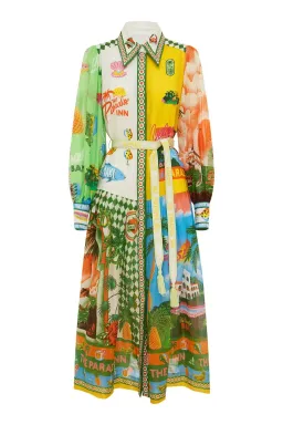 Alemais Paradiso Shirtdress in Multi Size AU 12 for rent on The Volte - image 4