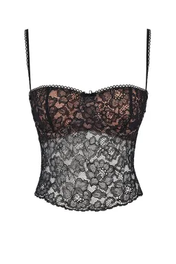 House Of CB Jacinta Black Lace Cami Top in Black Size AU 6 for rent on The Volte - image 5