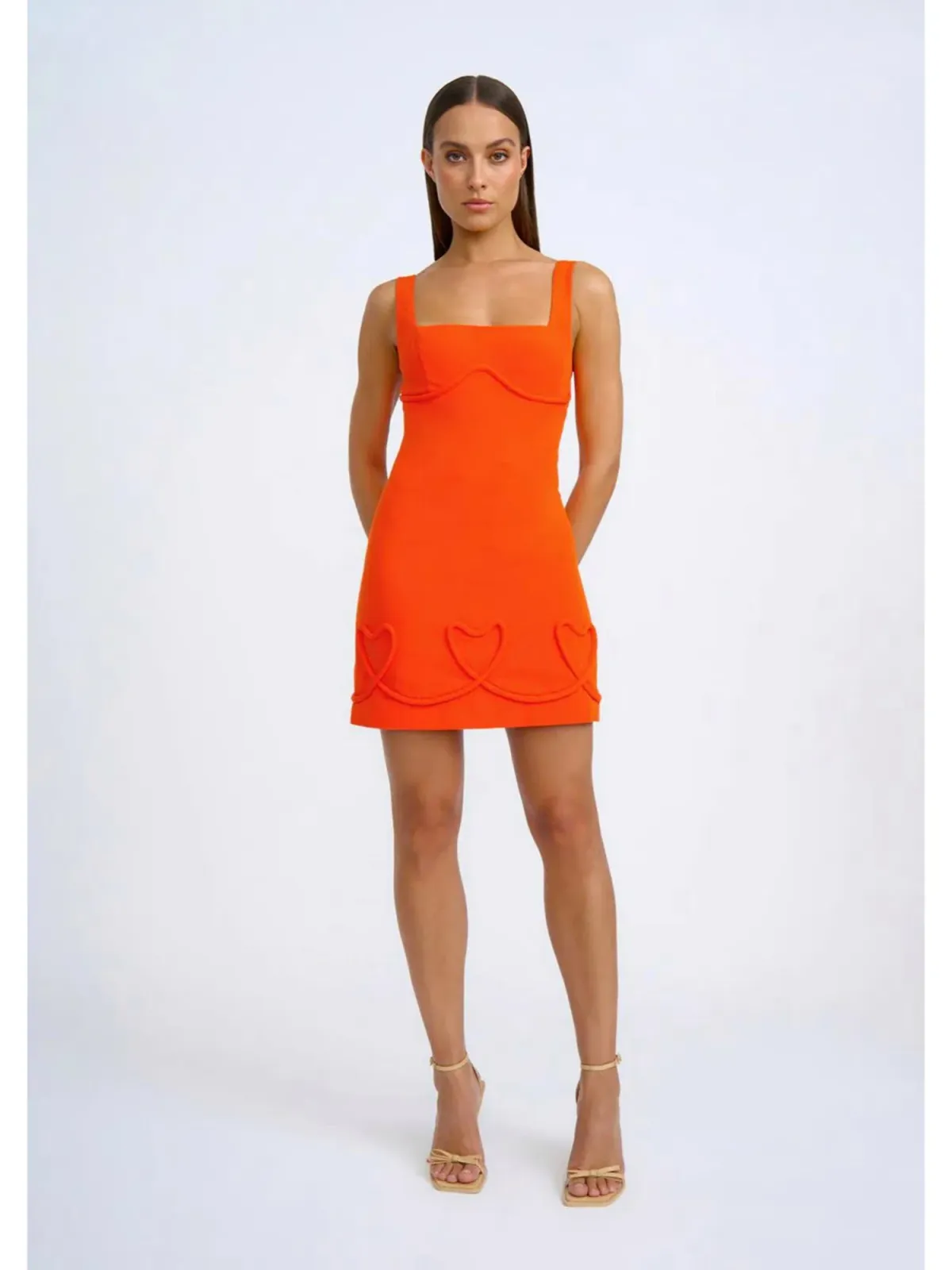 By Johnny Rosita Heart Mini Dress in Fiesta Size AU 12 - Image 1