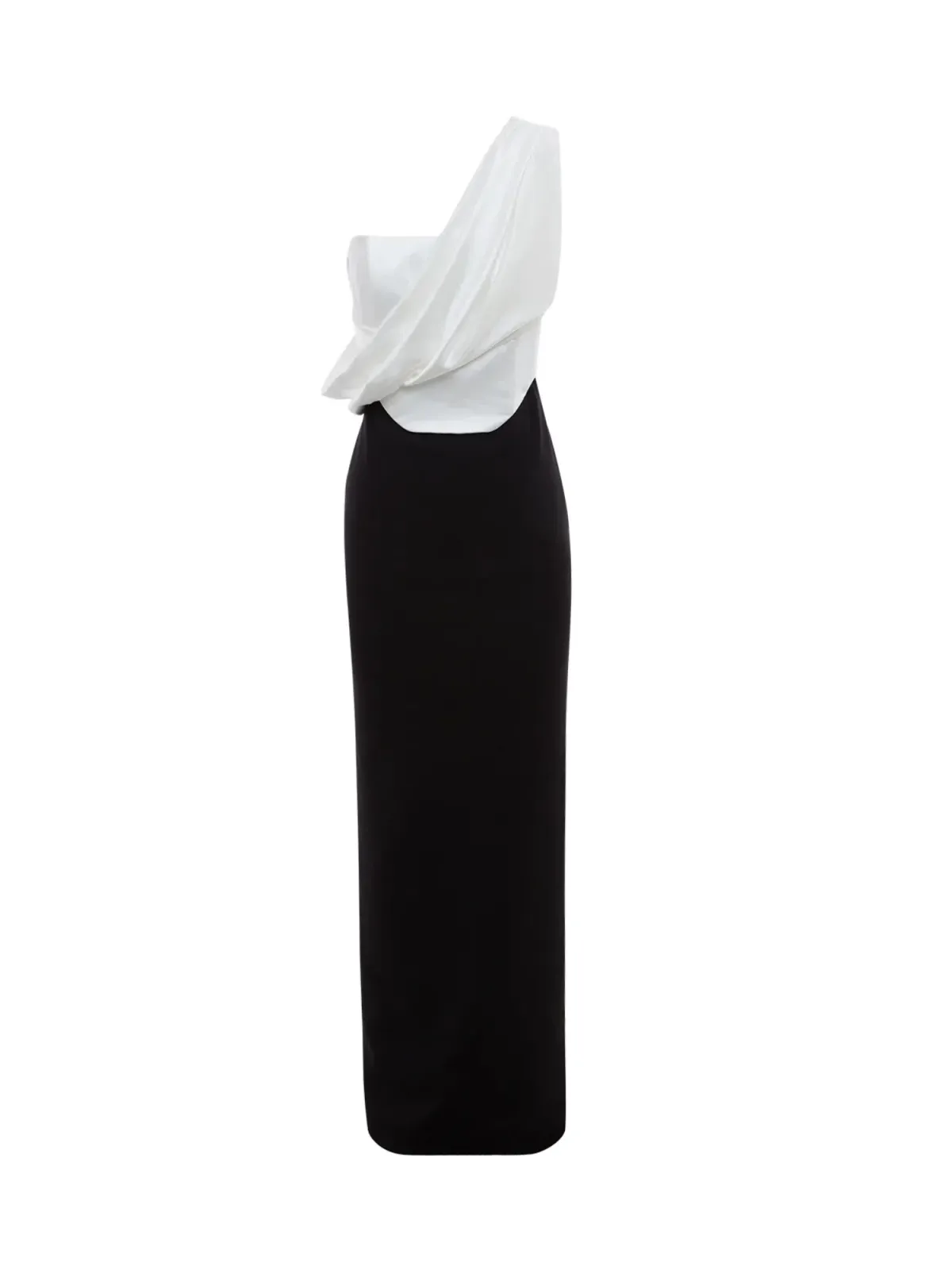Solace London Kara Maxi Dress Black/Cream Size AU 12 - Image 4