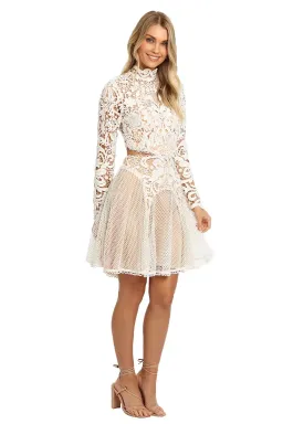 Thurley Enchanted Garden Mini Dress in Ivory Size 10 for rent on The Volte - image 4