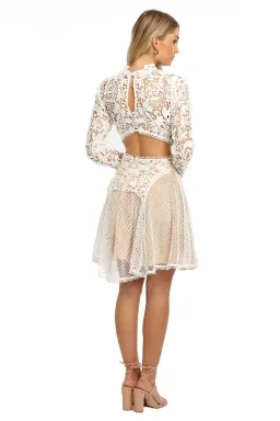 Thurley Enchanted Garden Mini Dress in Ivory Size 10 for rent on The Volte - image 3
